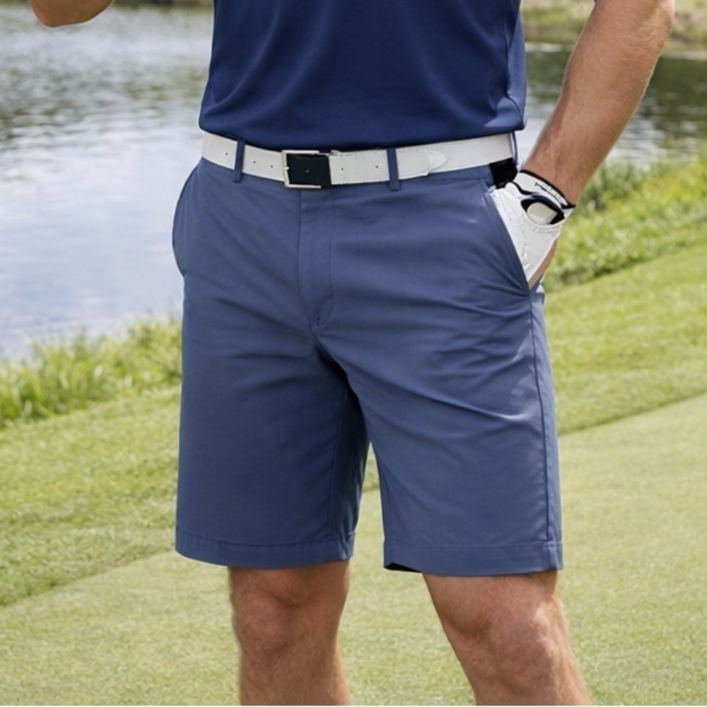 Men’s Performance Golf Shorts 38 Stretch Flat Front NWT
